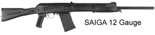 SAIGA 12 gauge shotgun